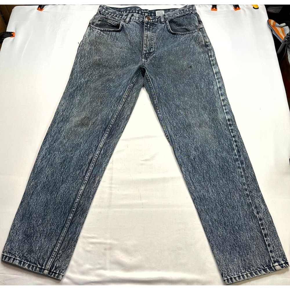 Vintage Cutline Jeans Mens Size 33S Blue Cotton Denim 5-Pocket Straight Leg‎